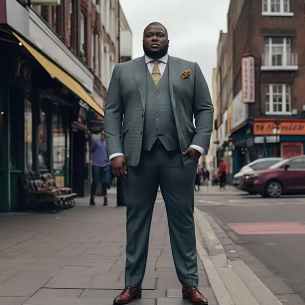 large man dressed sharp