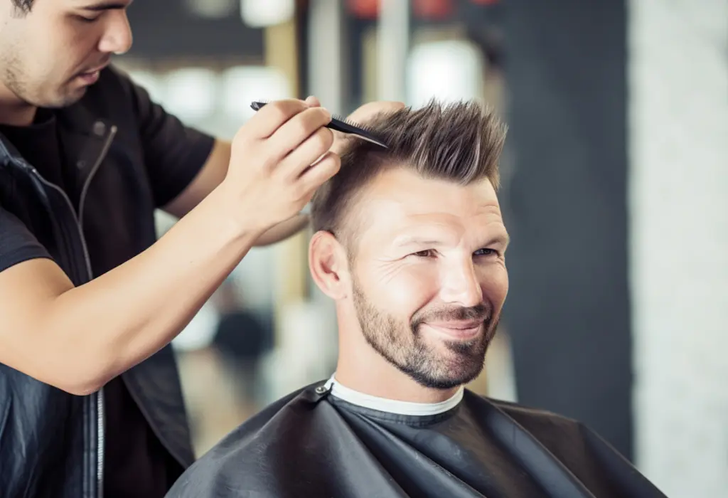 man in barbershop