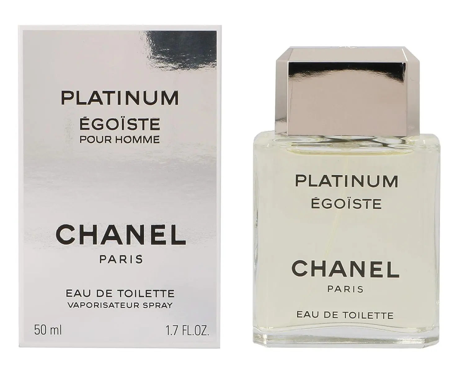 Egoiste Platinum by Chanel for Men, Eau De Toilette Spray, 1.7 Ounce