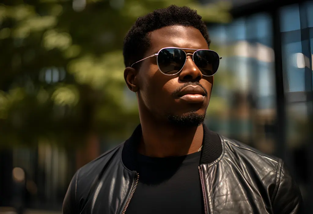 confident man wearing sunglasses