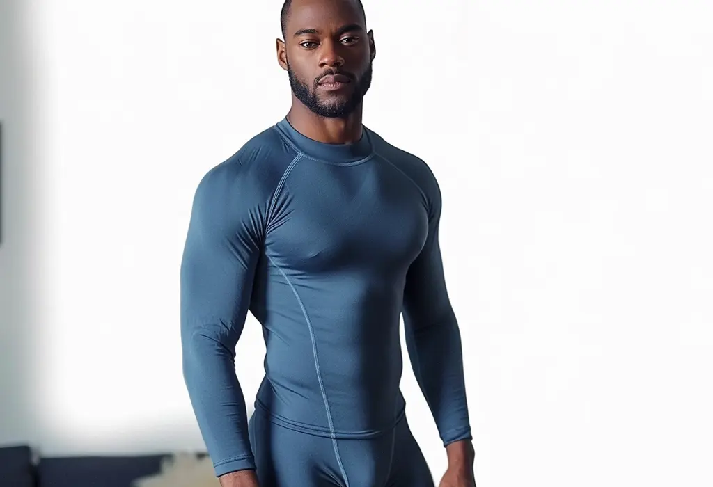 guy wearing thermal underwear