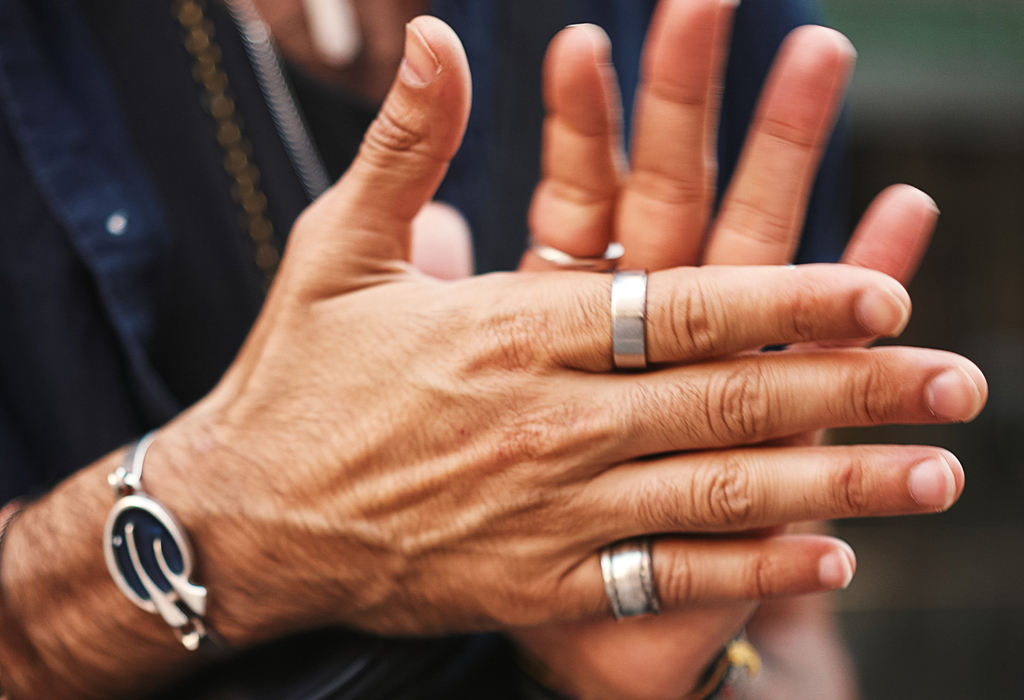 man wearing a jupiter ring