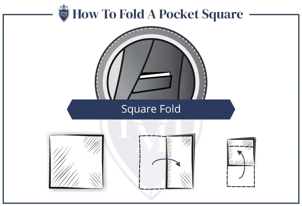 infographic pocket square how to fold a square fold