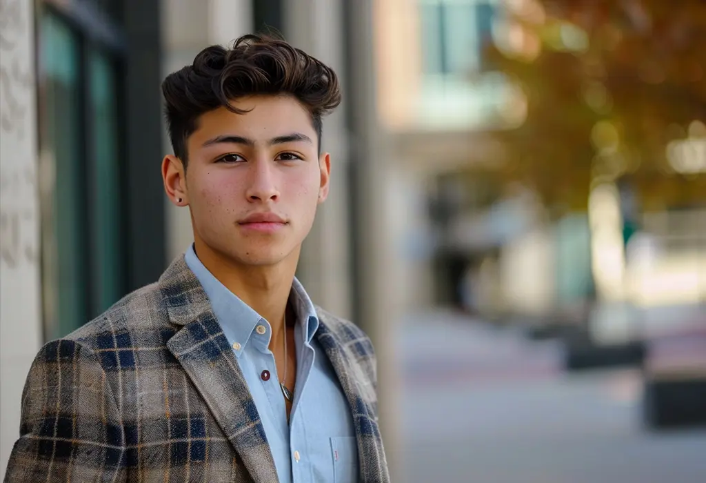 elegantly dressed young man