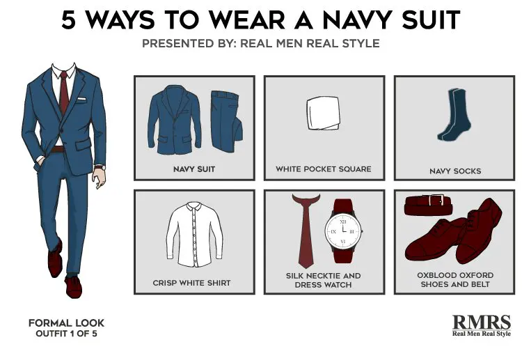 Navy suit how to wear