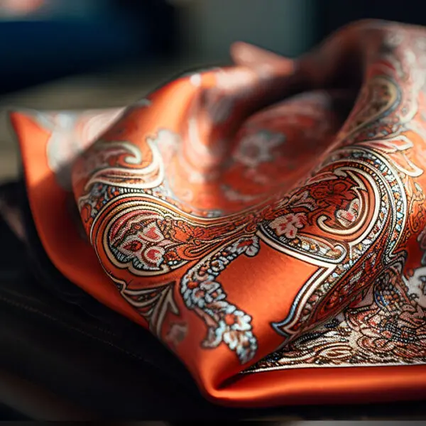 paisley pattern pocket square