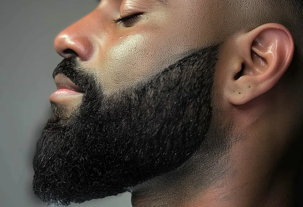 sculpted beard style