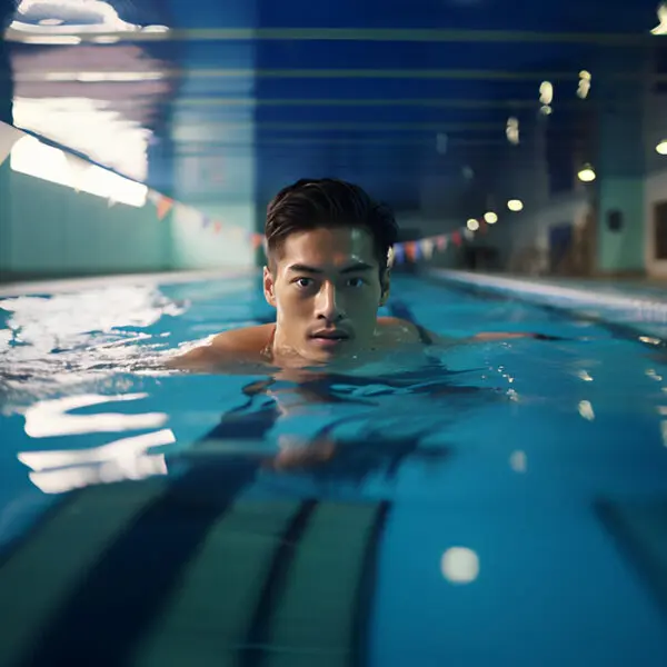 swimming in a pool helps to fix bad posture