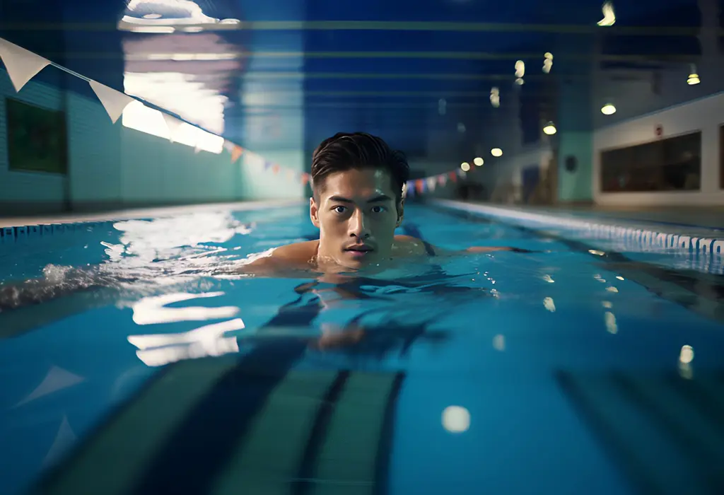 swimming in a pool helps to fix bad posture