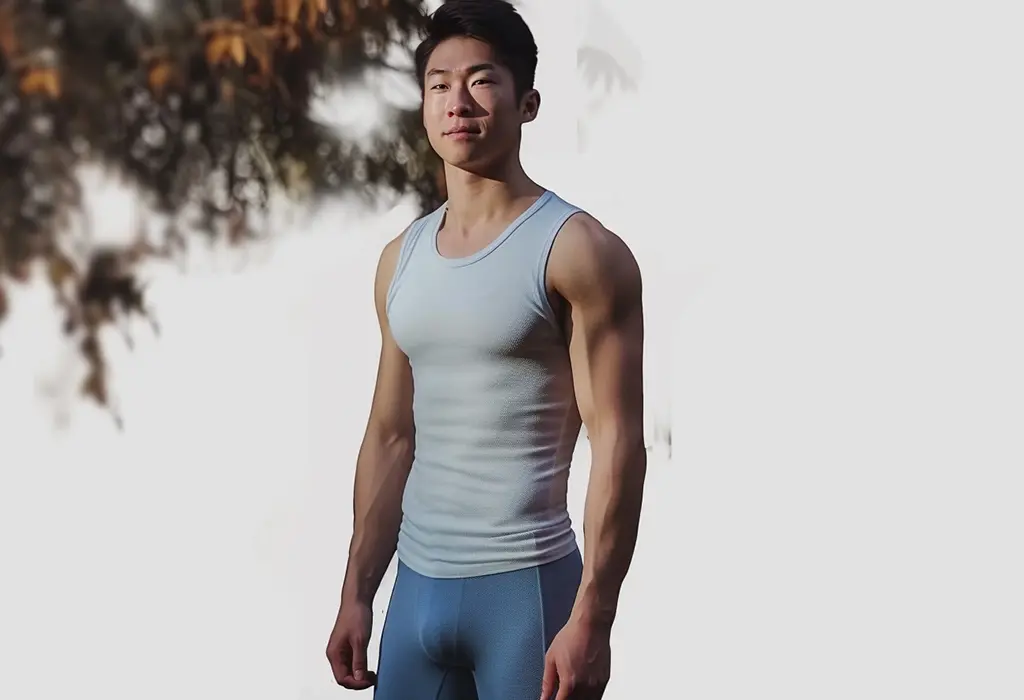 guy wearing thermal underwear