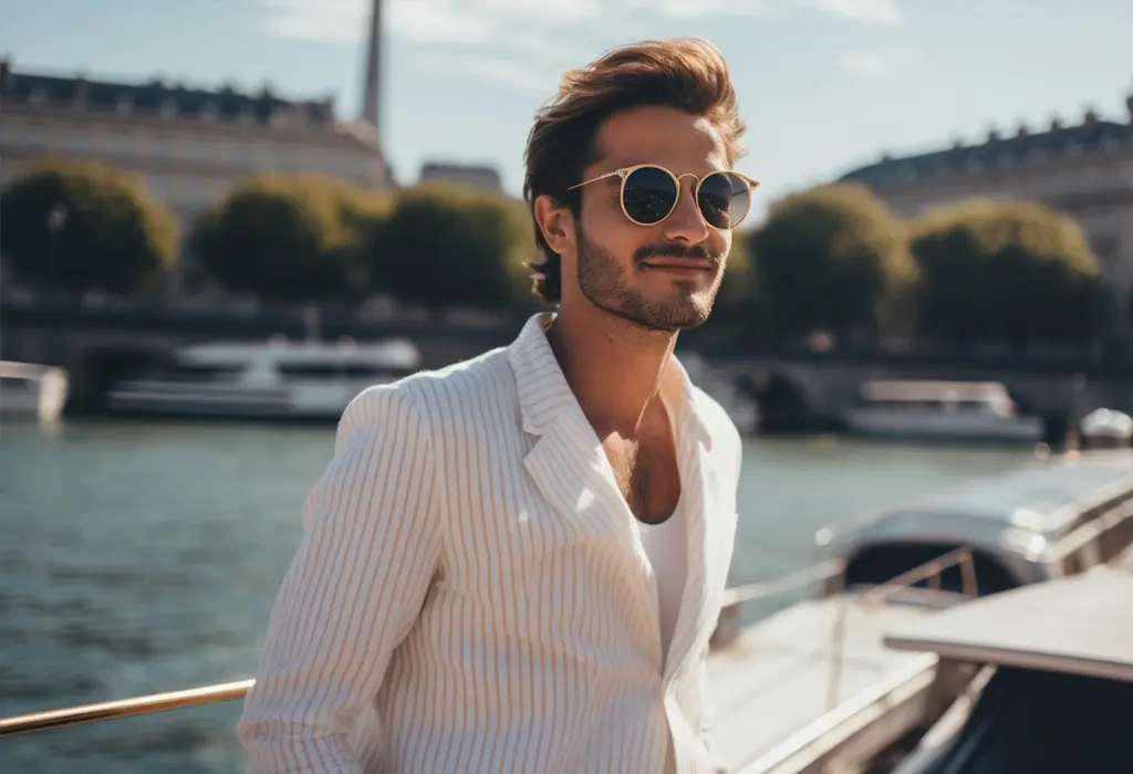 man wearing white clothing