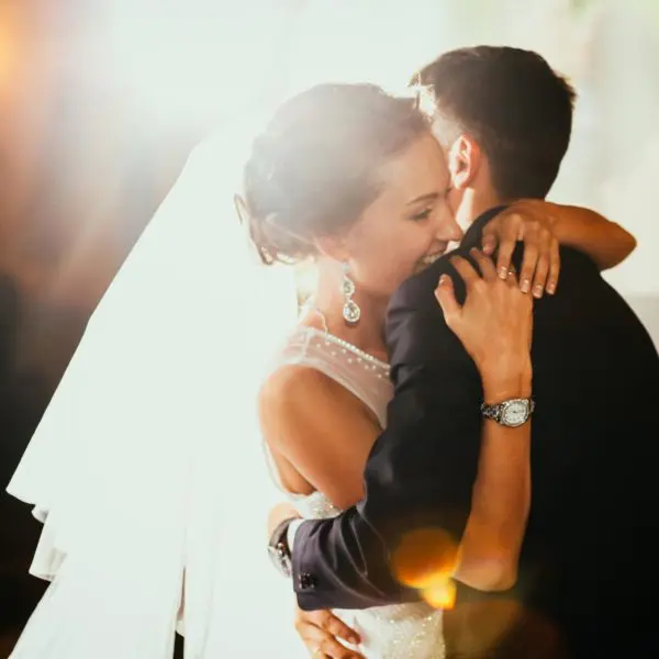 newlyweds dancing at wedding