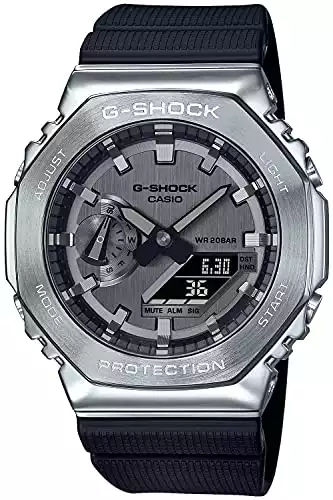 Casio GM-2100-1AJF G-Shock Men's Watch, Metal Cover, Black